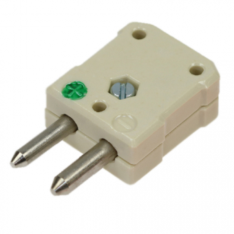 Standard thermocouple connector type K, green | -80...+900°C