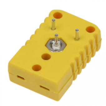 Miniature socket for printed circuit board mounting type K, yellow | -50...+120°C