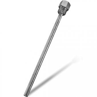 Screw-in sleeve for temperature sensor with connection head MA 236 mm