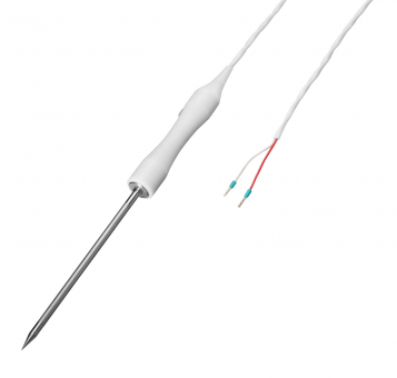 Penetration temperature probe Pt100/B/2 with centric penetration tip, NL 100 