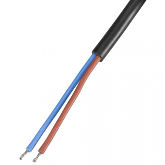 Copper cable 2 x 0,5 mm², type K, Sil/Sil, 10m 