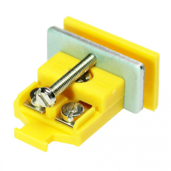 Miniature panel socket type K, yellow | -50...+120°C