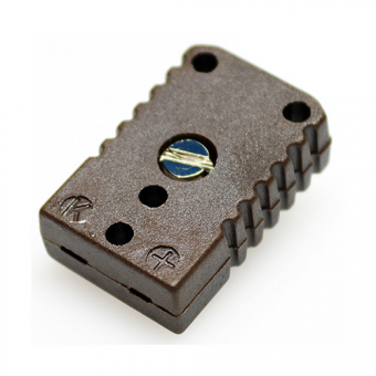 Miniature socket type K, brown | -50...+220°C