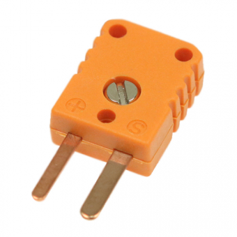 Miniature thermocouple connector type S, orange | -50...+120°C