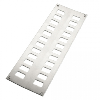 Panel for miniature panel sockets 24 compartments / 2 rows