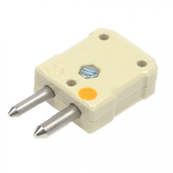 Standard thermocouple connector type K, yellow | -80...+900°C