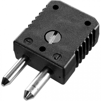 Standard thermocouple connector type J, black | -50...+120°C