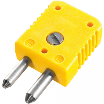 Standard thermocouple connector type K, yellow | -50...+120°C