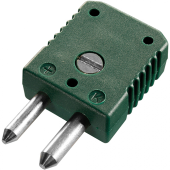 Standard thermocouple connector type K, green | -50...+120°C