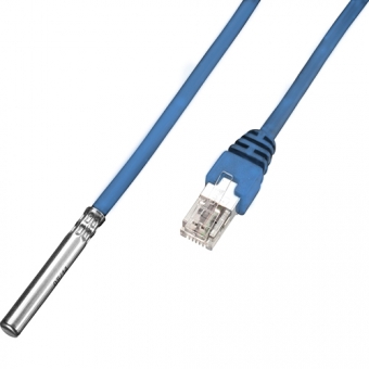 Cable probe DS18S20 with 20m connection cable and RJ11 plug, 1-Wire 