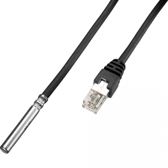 Cable probe with sensor DS18S20, 5 m TPE cable and RJ12 plug, 1-Wire 